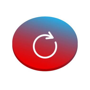 ok işareti, vektör çizim yuvarlak