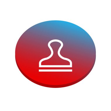 damga simge vektör çizim 