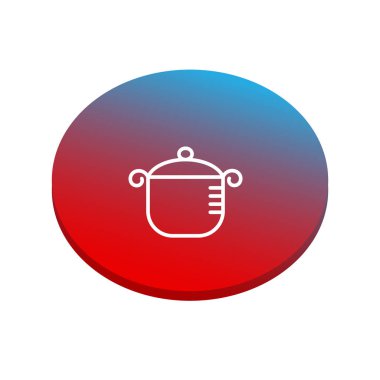 vektör çizim tasarım pot simgesinin