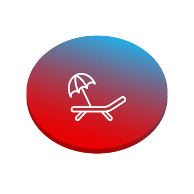 Renk vektör şemsiye simgesi