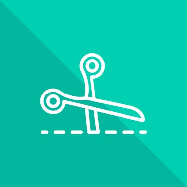 Makas simgesi, illüstrasyon 