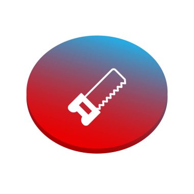 İllüstrasyon kırmızı ve mavi arka plan üzerinde gördüm.