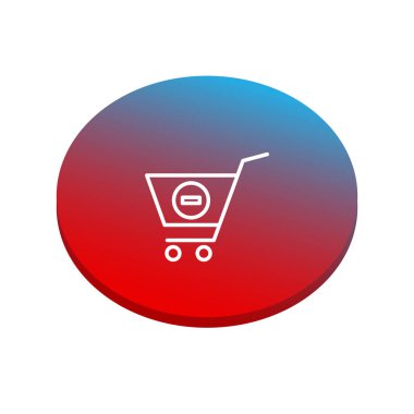 Otomobil düz simgesi, vektör illüstrasyonu