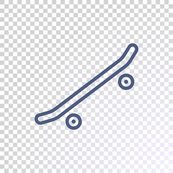 Значок Линии Скейтборда Градиентной Сетке — стоковый вектор