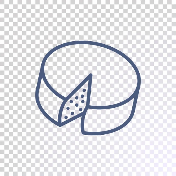 Vector Illustration Design Cheese Icon — Stock Vector
