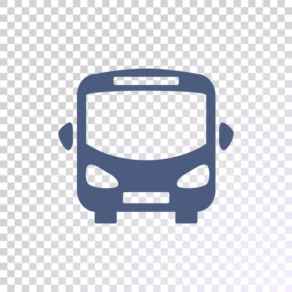 Icono Plano Bus Vector Ilustración — Vector de stock