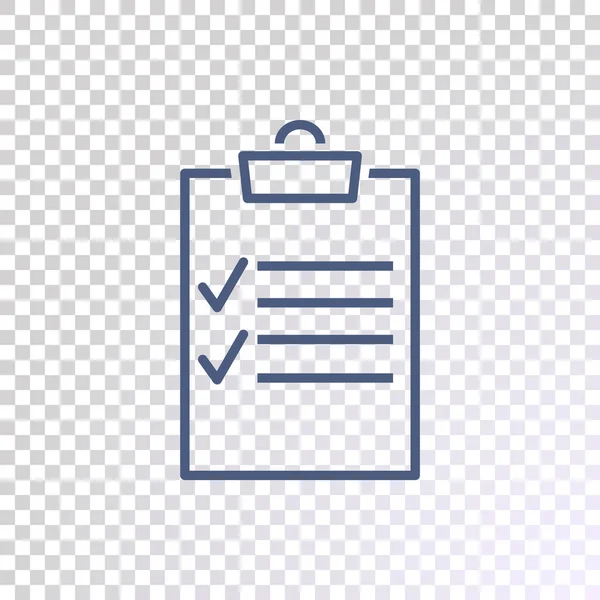 Checklist icon on transparent background