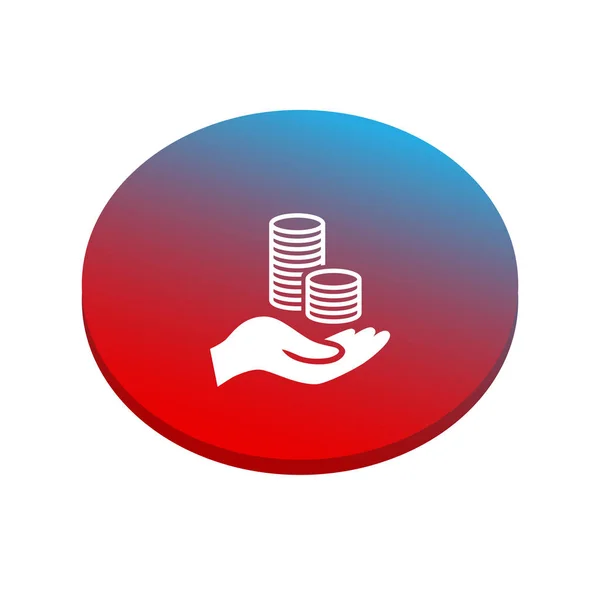 Hand Money Icon Vector Illustration — Stock Vector