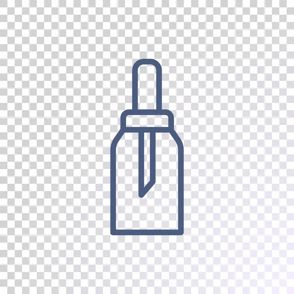 Icono Botella Cosmética Vector Ilustración — Vector de stock