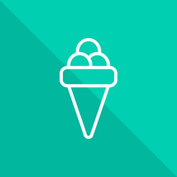 Ice cream Icon — Stock Vector
