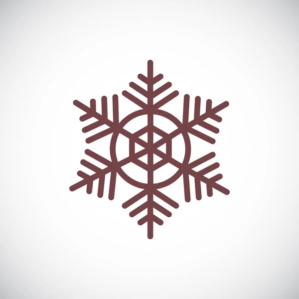 Copo Nieve Símbolo Vector Ilustración — Archivo Imágenes Vectoriales