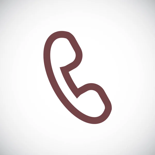 Telefon Symbol Vektorové Ilustrace — Stockový vektor