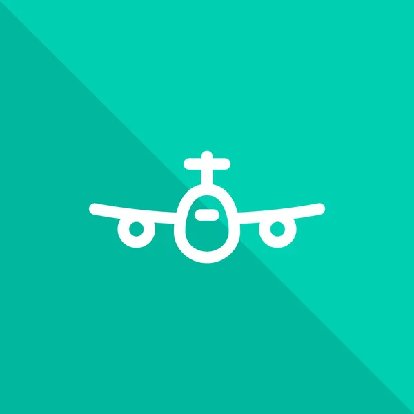 Avion Icône Plate Vecteur Illustration — Image vectorielle