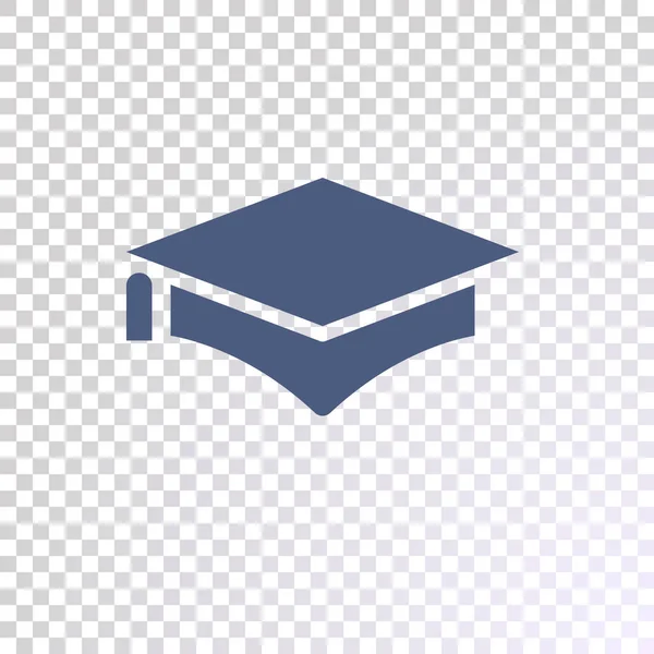 Graduate Hat Illustration Transparent Background — Stock Vector