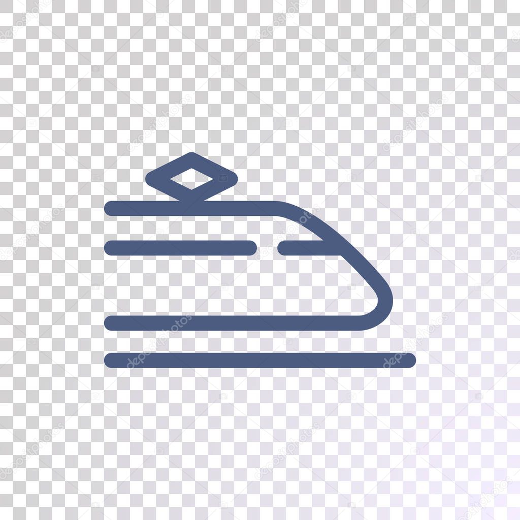 train flat icon, vector, illustration