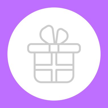 Hediye kutusu basit simgesi