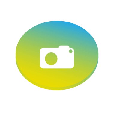 fotoğraf makinesi simgesi, vektör illüstrasyonu