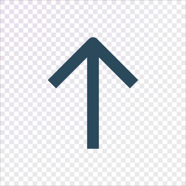 yukarı ok düz simgesi, illüstrasyon vektör