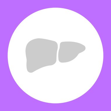 İnsan karaciğer kutsal kişilerin resmi, vektör çizim