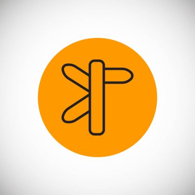 işaret iletisi web simgesi, vektör illüstrasyonu