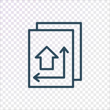 Blueprint - ev planı simgesi, vektör çizim