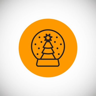 Noel top ağaç simgesiyle