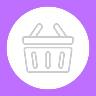 Alışveriş arabası simgesi, vektör illüstrasyonu