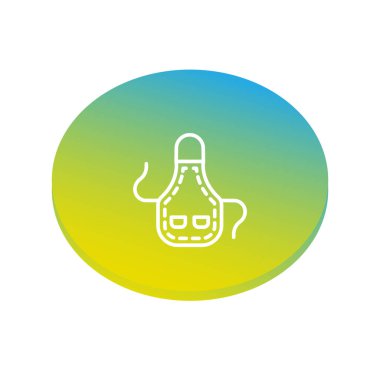 önlük web simgesi, vektör çizim