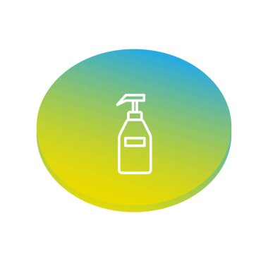 Jel, köpük veya sıvı sabun dispenseri pompa, plastik şişe simgesi. vektör