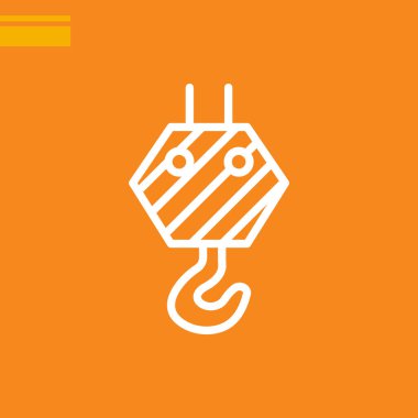 Vinç kanca kutsal kişilerin resmi, vektör çizim