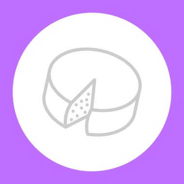 peynir satırı simgesi, vektör çizim