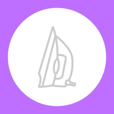 demir düz simgesi, vektör çizim