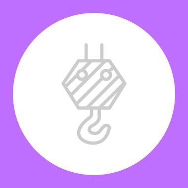 Vinç kanca kutsal kişilerin resmi, vektör çizim