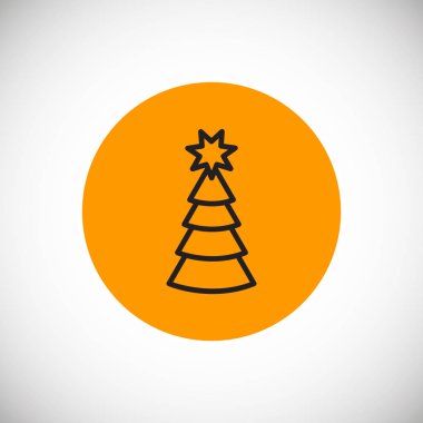 Noel ağacı web simge vektör çizim 