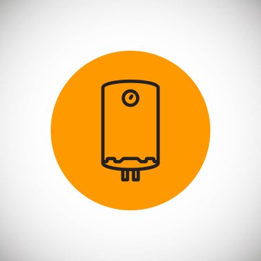 Kazan düz simgesi, vektör çizim