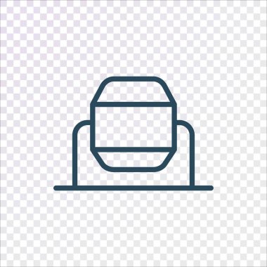 Beton Mikser hattı kutsal kişilerin resmi, vektör çizim