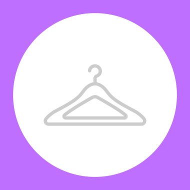 askı düz simgesi, vektör illüstrasyonu