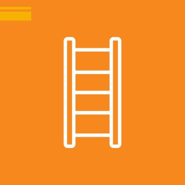 merdiven satırı simgesi, vektör çizim