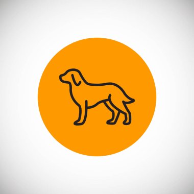 köpek web simge vektör çizim 