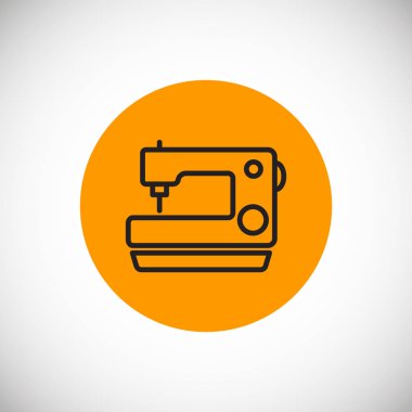 Dikiş Makinesi simgesi, vektör çizimi