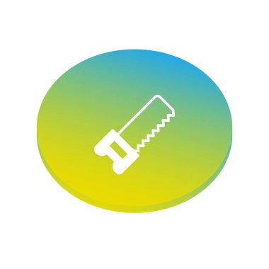 Gördüm, satırı simgesi, vektör çizim