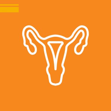 Tıp kadın hastalıkları simge vektör çizim