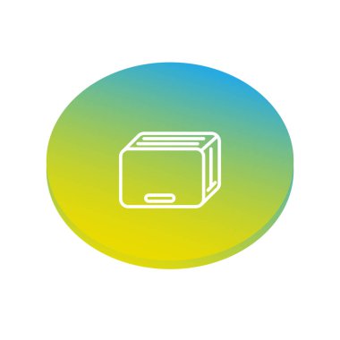 ekmek kızartma makinesi düz stil ikonu