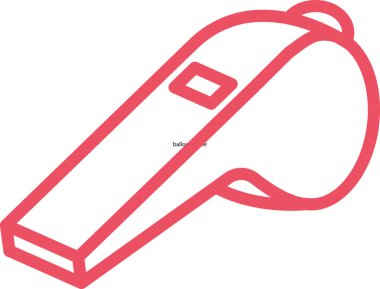  Islık düz simgesi, vektör illüstrasyonu