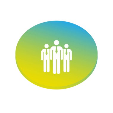 Grup insanlar işareti, vektör çizim