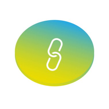 Beyaz arka planda sarı ve mavi daire zinciri oturum açmak