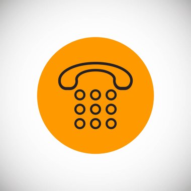 telefon simgesi, vektör illüstrasyonu