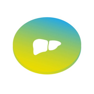 İnsan karaciğer kutsal kişilerin resmi, vektör çizim