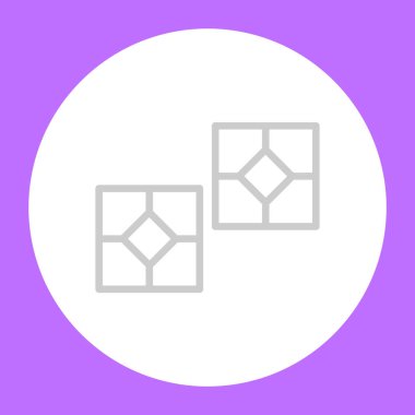 fayans hattı kutsal kişilerin resmi, vektör çizim