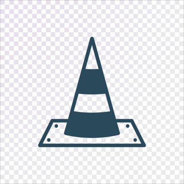 vektörel trafik koni simgesi